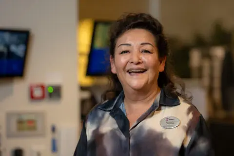 Patricia Verheij lachend op beeld